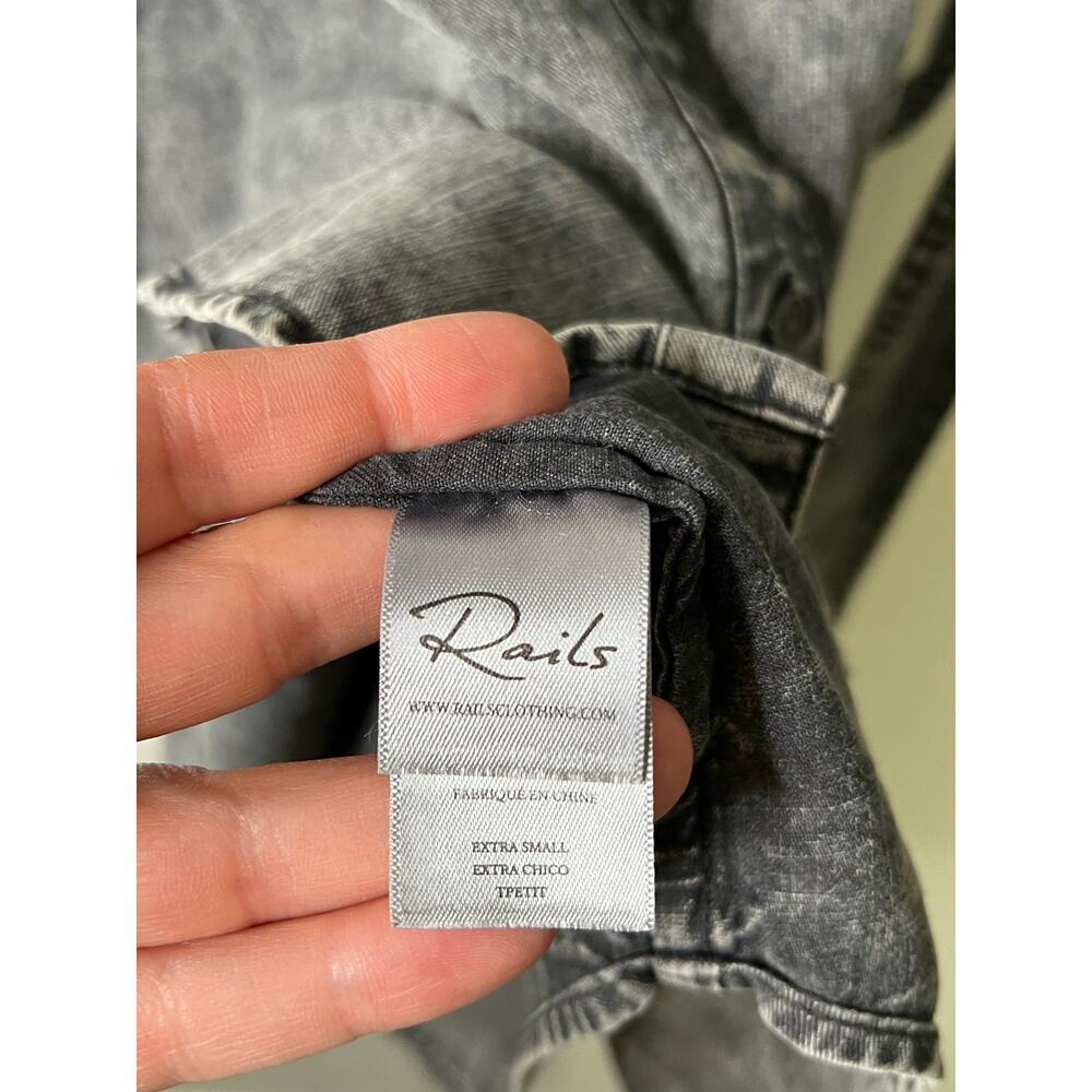 Rails Black Acid Wash Adele Dress Size XS - Picture 6 of 8